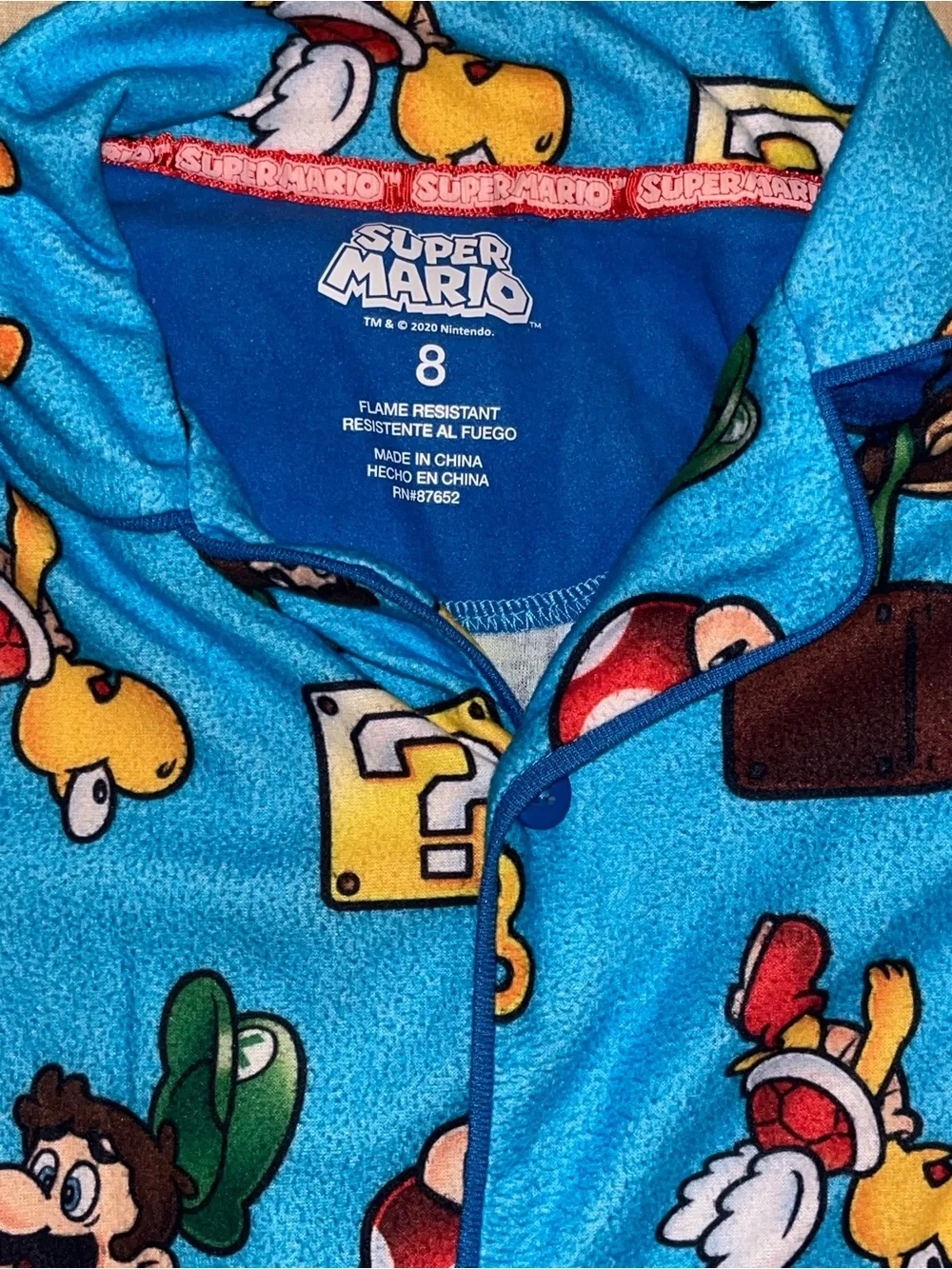 Nintendo licensed pajama